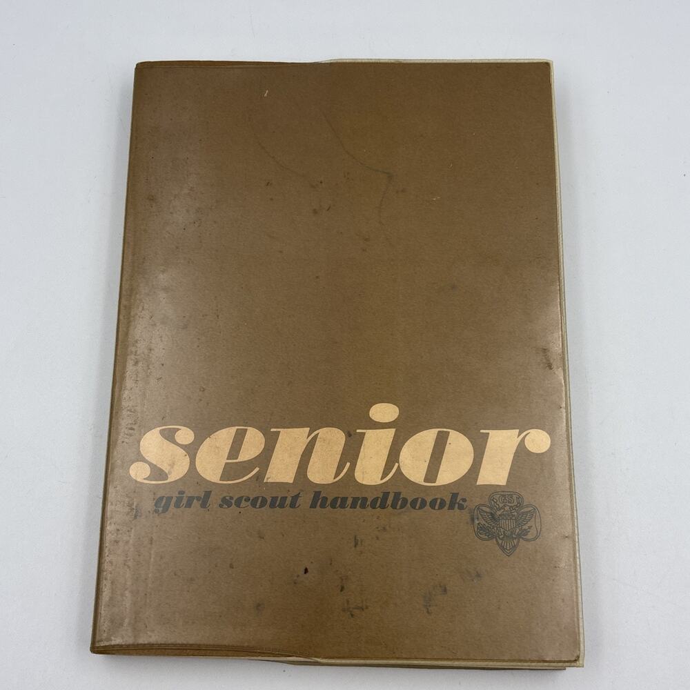 Senior Girl Scout Handbook - Third Impression, October 1963 Vintage